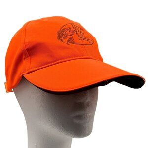 Bass Pro Shop Orange LED Headlight Adjustable Hook and Loop Baseball Hat Cap